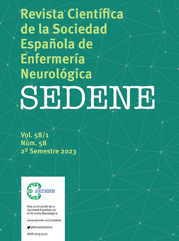Go to journal home page - Revista Científica de la Sociedad Española de Enfermería Neurológica
